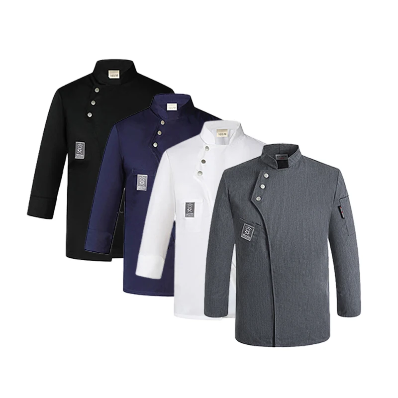 

Unisex Chef Jacket Long sleeves Kitchen Shirts Hotel Restaurant Waiter Uniforms Bakery Catering Workwear Hotel Cooking Clothes