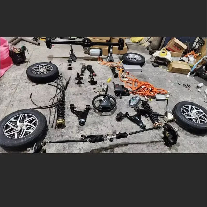 For 72V 5000W Electric Go Kart Rear Motor Axle Assembly With Front Independent Suspension Chassis Parts High Power DIY Kit