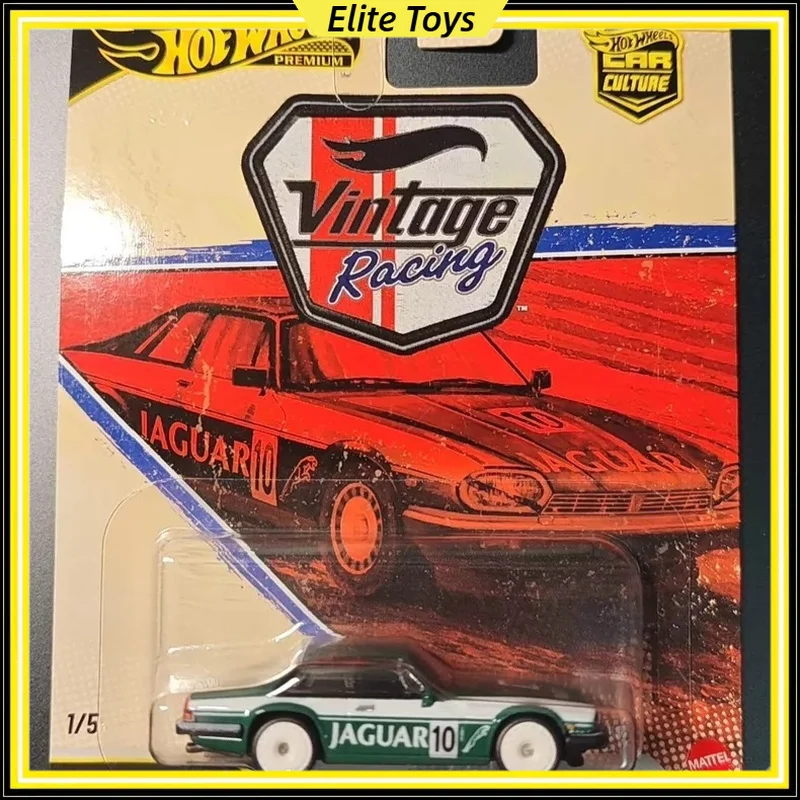 

Hot Wheels Premium Car Culture Vintage Racing Jaguar XJS Vr Retro Collectible 1:64 Diecast Car Model Display Vehicle Kids Gift