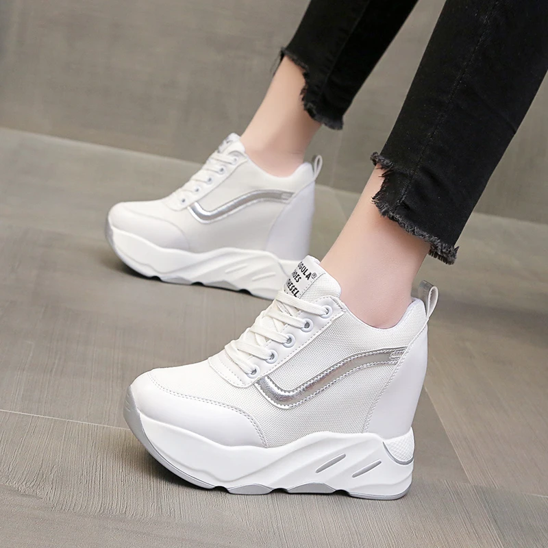 Women's Shoes Casual Shoes Spring Woman-shoes Sneakers Tennis Female Platform Roses Fashion 2024 Trainers Thick Sole Mesh PU Rou