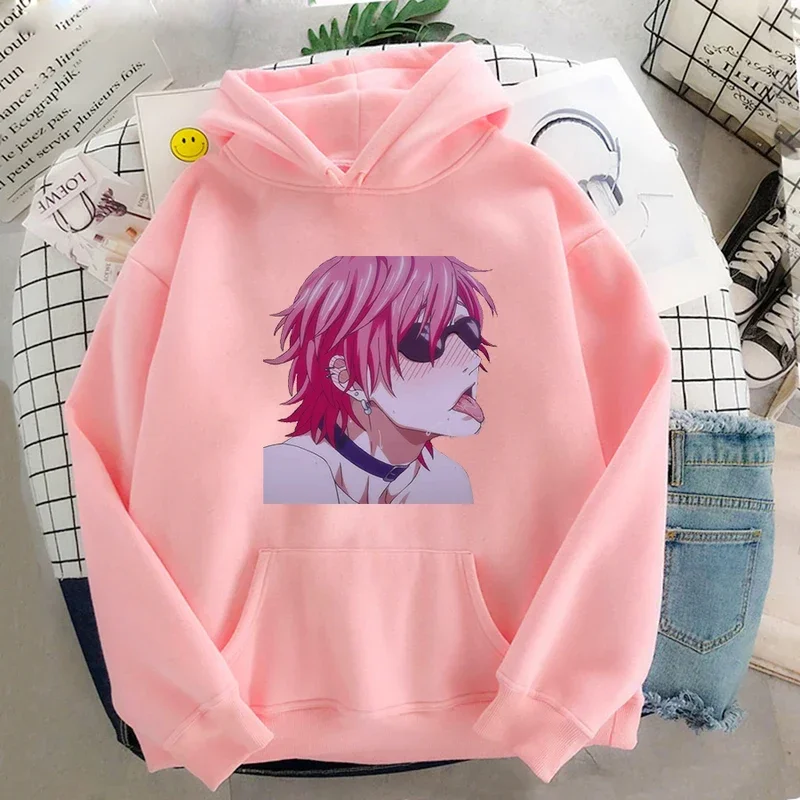 Harajuku anime yarichin B club Ayato Yuri hoodies women funny manga clothes fashion Winter plus size cusual MEN'S sweatsh cmm221