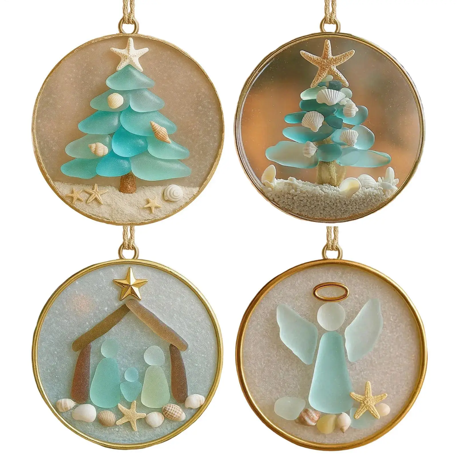 

Рождественские украшения, акриловая прибрежная подвеска в виде рождественской елки, пляжная подвеска для праздничного сезона, витрина для гостиной, вечеринки