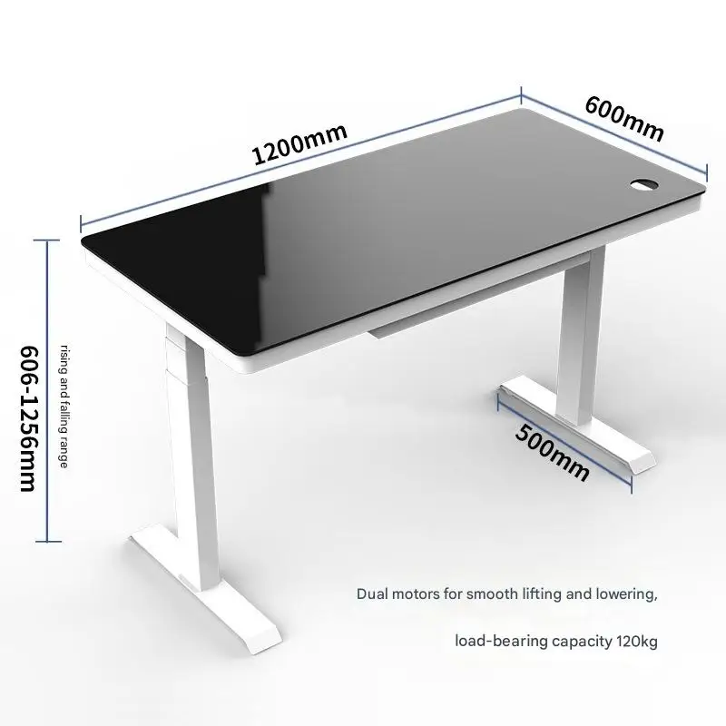 

FG1 Glass Electric Lifting Table | Home Office Standing Desk with Adjustable Computer Desktop