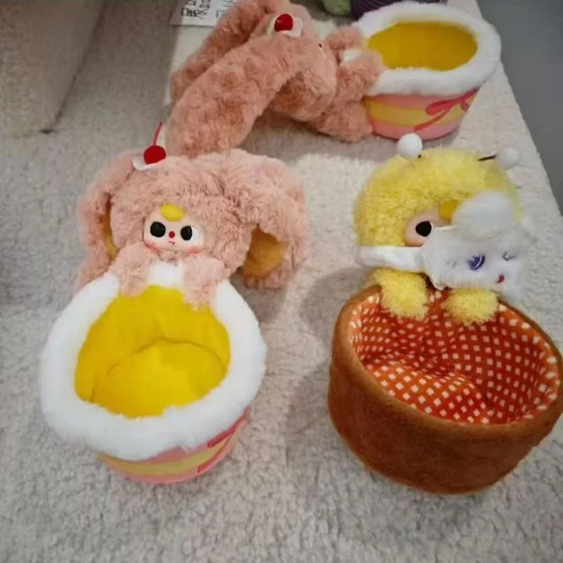 Genuine Baby Three Vinyl Face Doll Series Blind Box Trendy Hipster Toys Cute Three-Storage Basket Decoration Ideal Gift