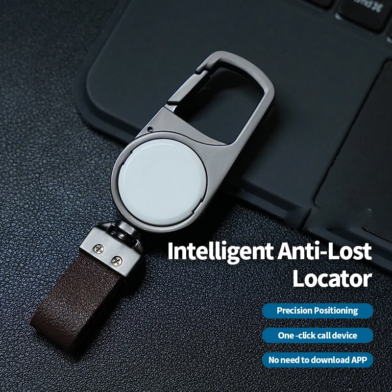 

Key Chain For iPhone Device Smart GPS Bluetooth Locator for Apple MFI Rated Anti Lose Tracker Works with Find My APP Reminder