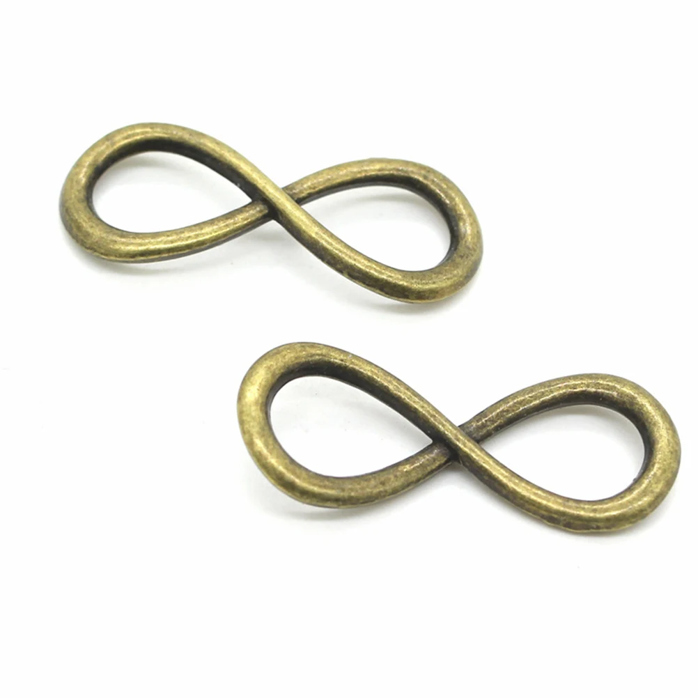 

20PCS DIY Jewelry Accessories Symbol Alloy Pendants Connector Clasp (Ancient Cyan, Ancient Silver, Gold and Bright Silver