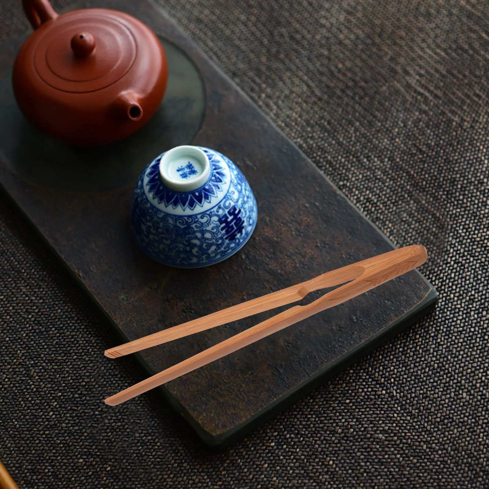 

1Pcs Bamboo Tea Ceremony Clip Non Slip Handle Food Tong Kitchen Bbq Steak Clamp Bread Tong Bamboo Tea Ceremony Clip