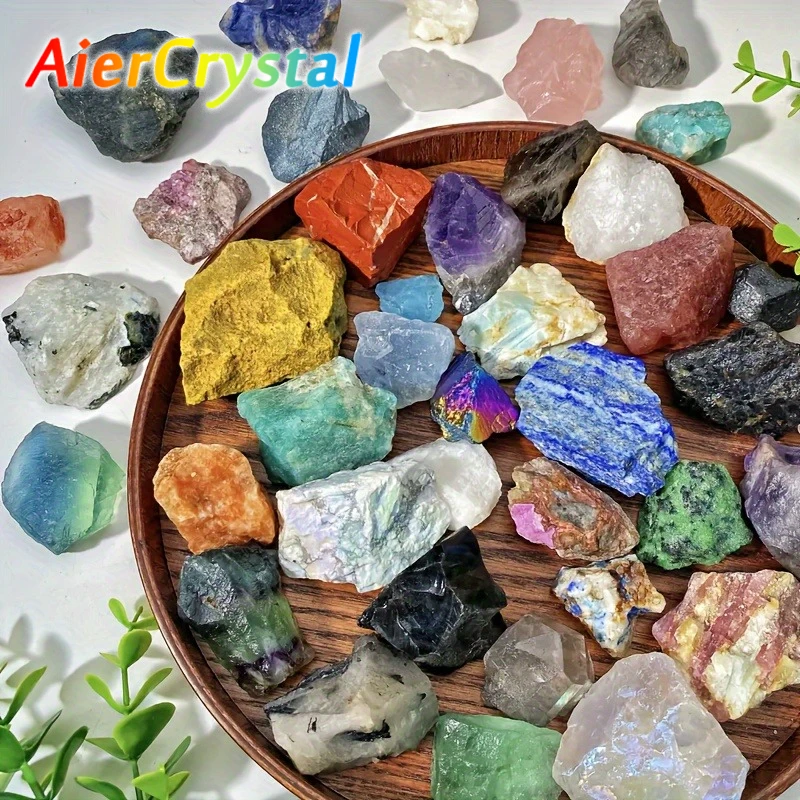 12 colores cristal de cuarzo Natural piedra cruda varias especificaciones Yoga Chakra meditación cristales curativos decoración del hogar regalos