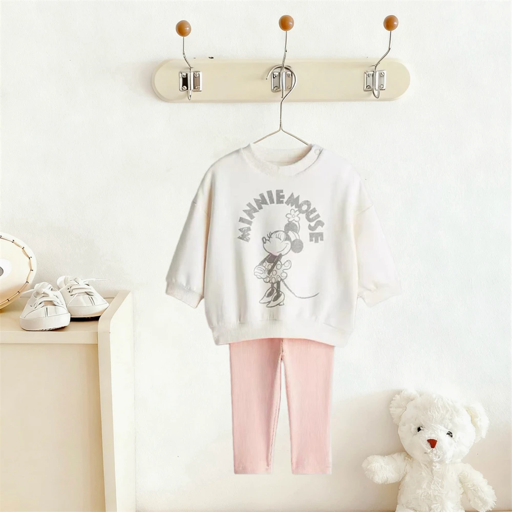 الفتيات ملابس بأكمام طويلة موضة عادية هوديي + السراويل 2 قطعة مجموعة ربيع الخريف زي جديد لطيف بلوزات فضفاضة بنطلون #2