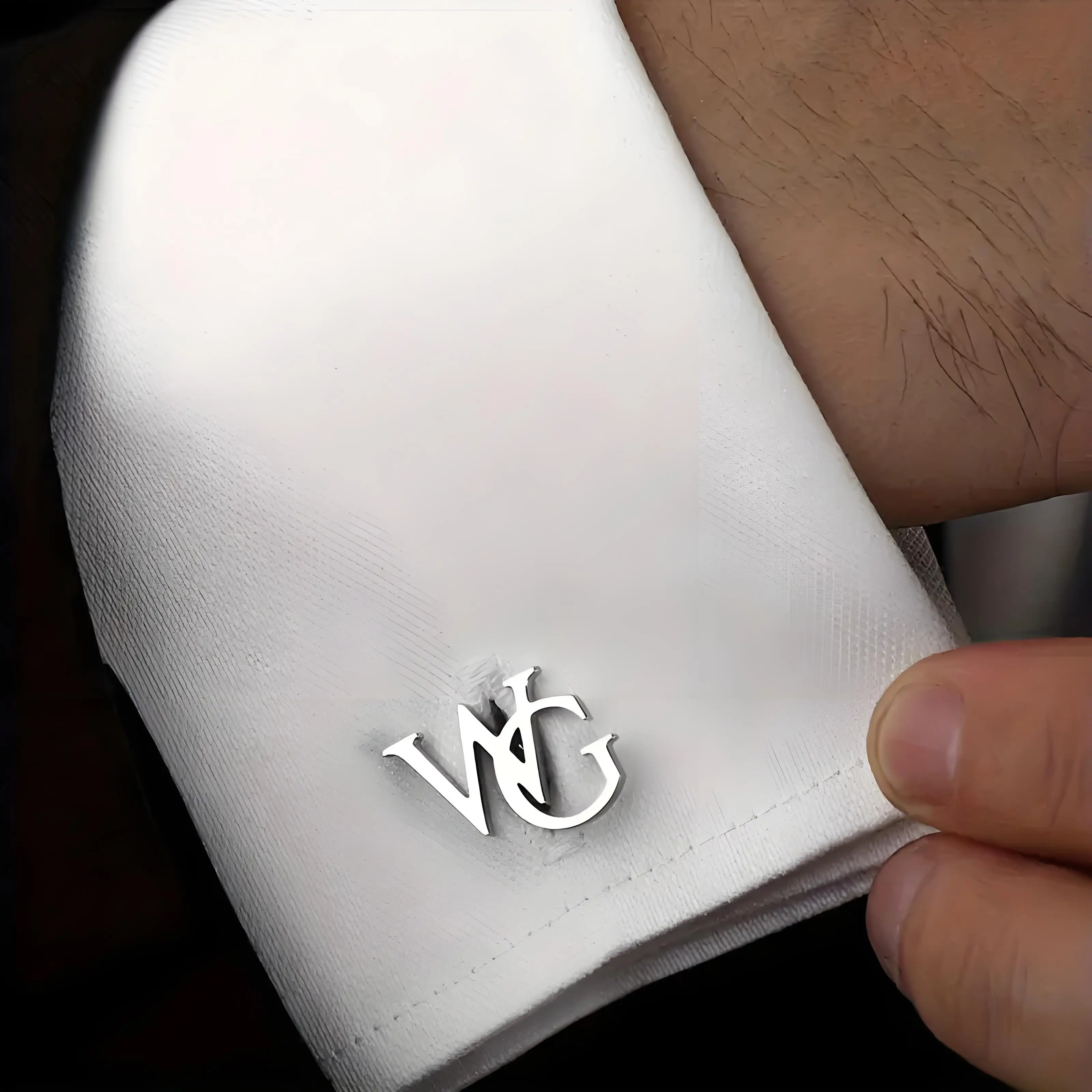 

Gold - Toned Initial Monogram Cufflinks, Stainless Steel Custom Men's Jewelry, Elegant Gentleman Gift for Him