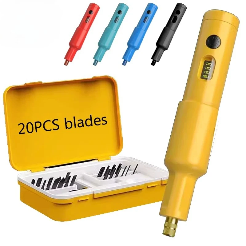 for40W Wood Carving Machine Electric Carving Knife With 20PCS Blade Lithium Electric Chisel Carpenter's Bonsai Root Carving Tool
