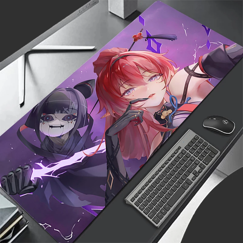 Mousepad Computer Gaming Accessories Keyboard Pad Office PC Rubber Mouse Pad Decoracion Desk W-wuthering Waves Yinlin Mouse Mat