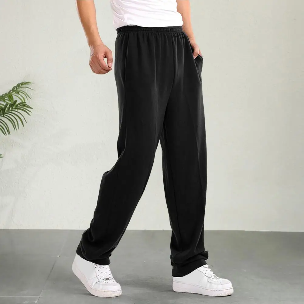 High-quality Men Pants Men's Elastic Waist Cotton Blend Sports Pants for Wear Running Slim Fit Trousers for Spring Summer