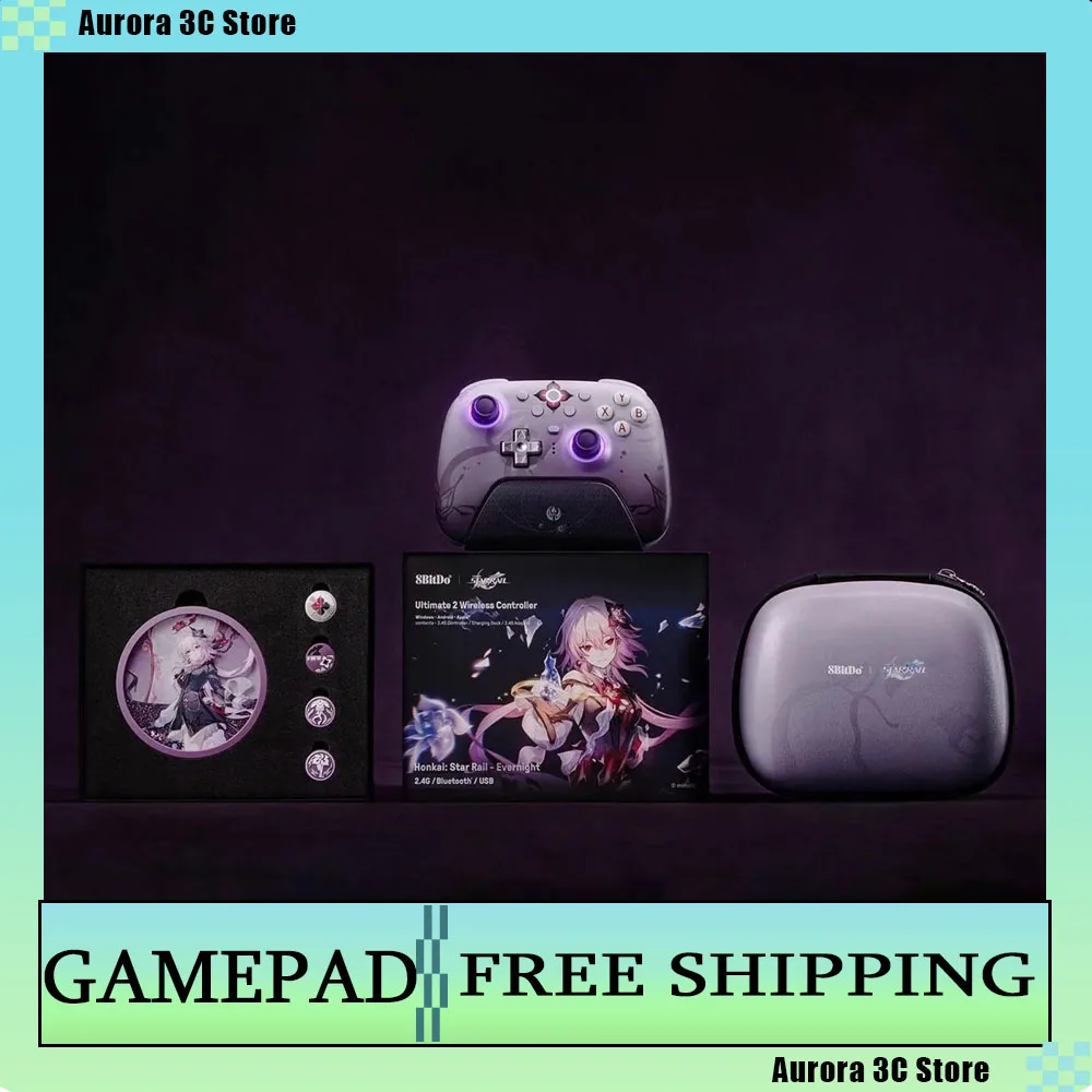

Honkai: Star Rail International Server 8bitdo Collaboration - Long Night Moon Wireless Game Controller Star Rail Edition Gamepad