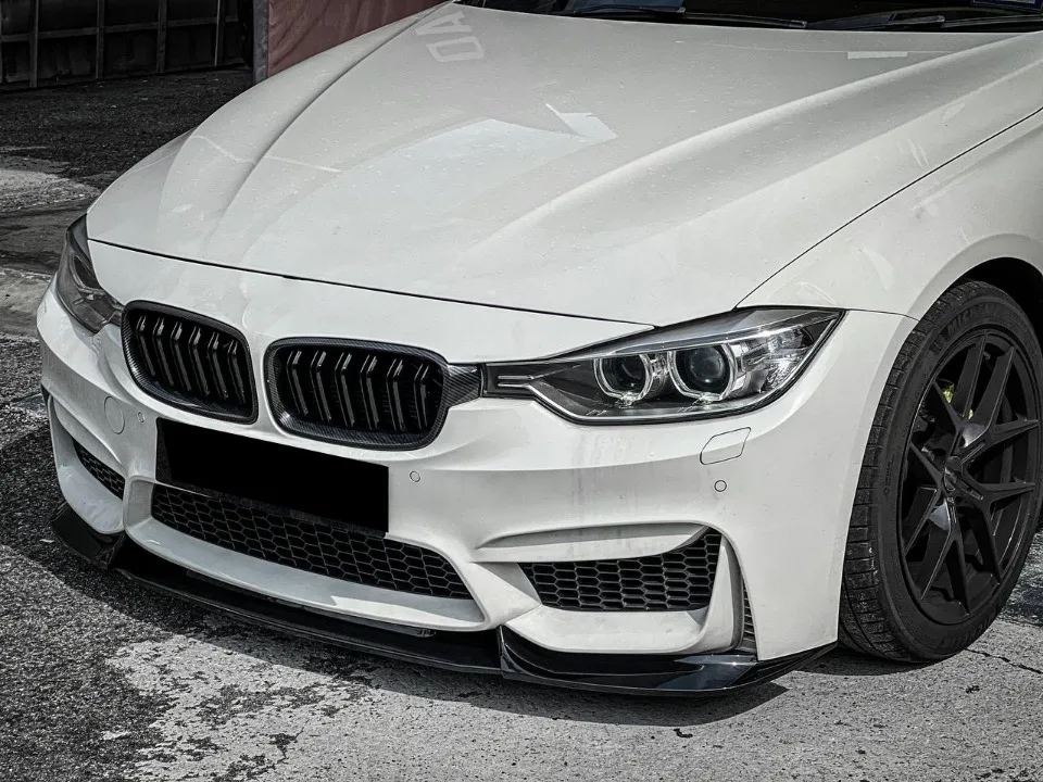 Xvip glänzender Double Line Style Front stoßstangen grill für BMW 3er F30 F31 F35 2013-19 320i 325i 328i Silber Diamant grill – Detail 30