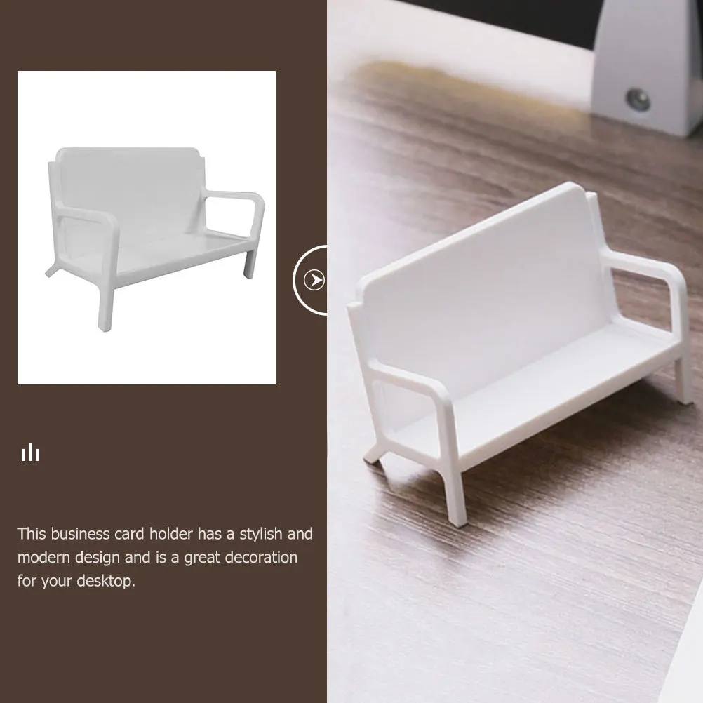 

Office Card Organizer Premium Business Cards Stand Modern Decorative Holder for Desktop Use Plastic Name Cards Display