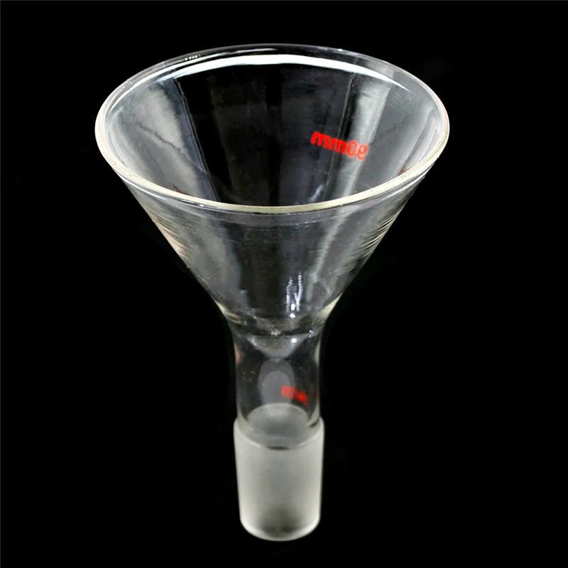 Hot Sale Lab Glassware,Made From Borosilicate 90mm 24/40 Glass Powder Funnel 100ml Chemistry Laboratory Glassware