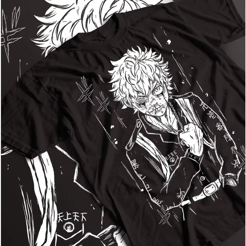 Trend Four Seasons 2025 Cosplay Neutral Chifuyu Matsuno T-Shirt Tokyo Revengers Anime Mikey Draken Takemichi Black Shirt