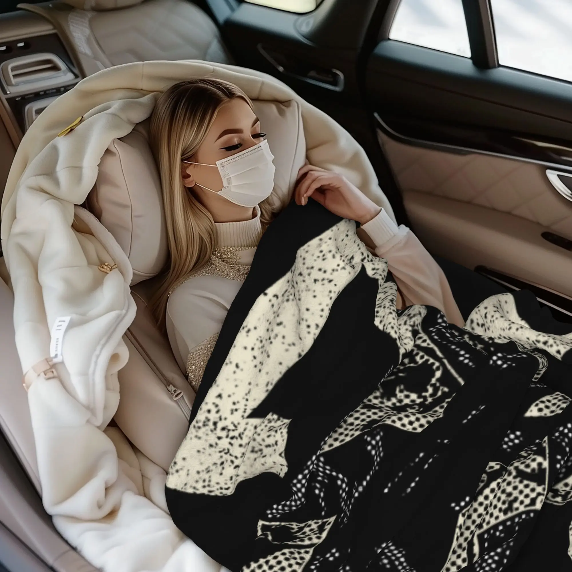 Battlefield Class Soldier Game BF6 Wool Blankets Army Camo Creative Throw Blanket for Home Hotel Sofa 200x150cm Ultra-Soft