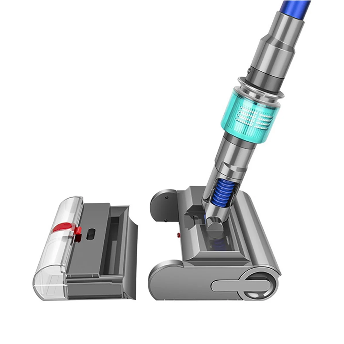 Elektryczna głowica mopująca na mokro i sucho do odkurzacza Dyson V7 V8 V10 V11 V15, automatyczna szczotka rolkowa do czyszczenia twardych podłóg