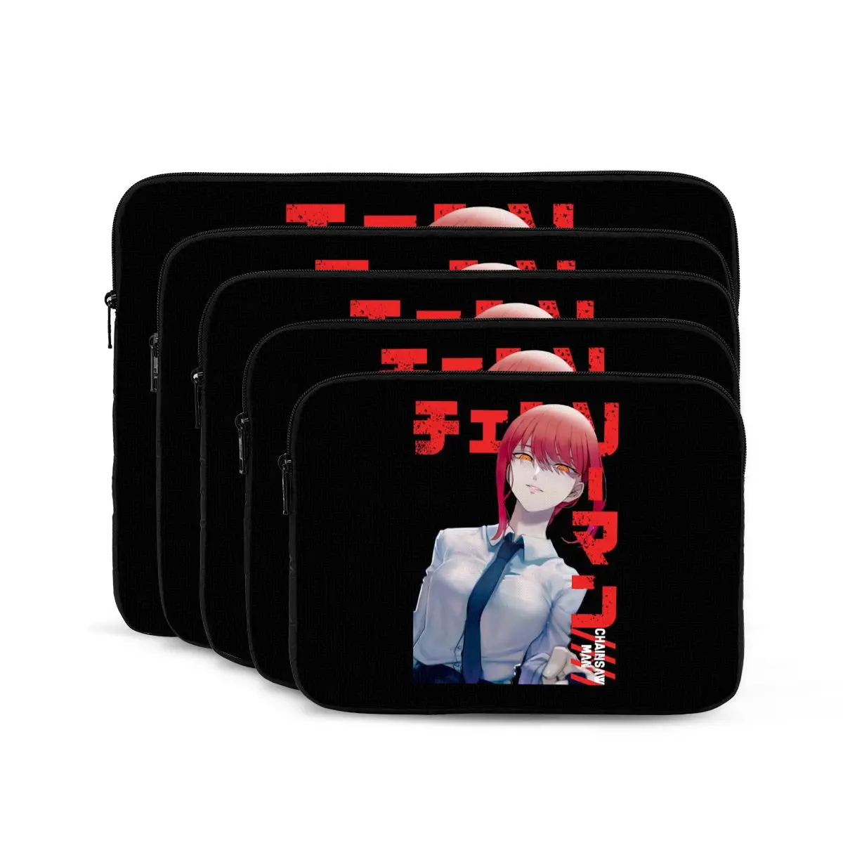 Makima Chainsaw Man Anime Girl Notebook Laptop Bag Case Pouch Notebook Sleeve Cover Bag Tablet Shockproof Case Bag