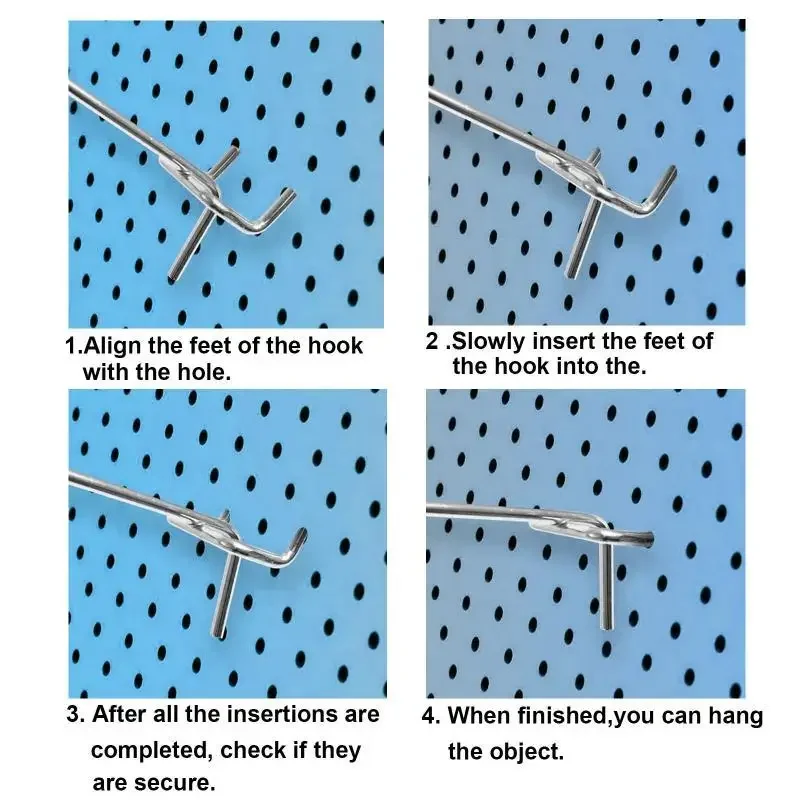5-10Pcs Convenient Retail Shop Mesh Stall Hangers Wall Hook Coat Bag Supermarket Shelf Hook Metal Universal Mesh Panel Hooks