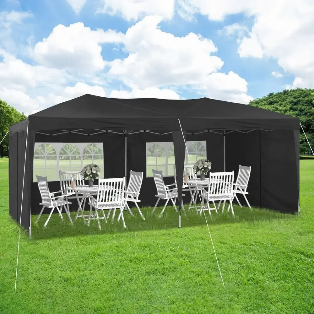 

10X20' Outdoor Pop Up Tent Canopy Gazebo Wedding Multicolor Removable 4 Sides