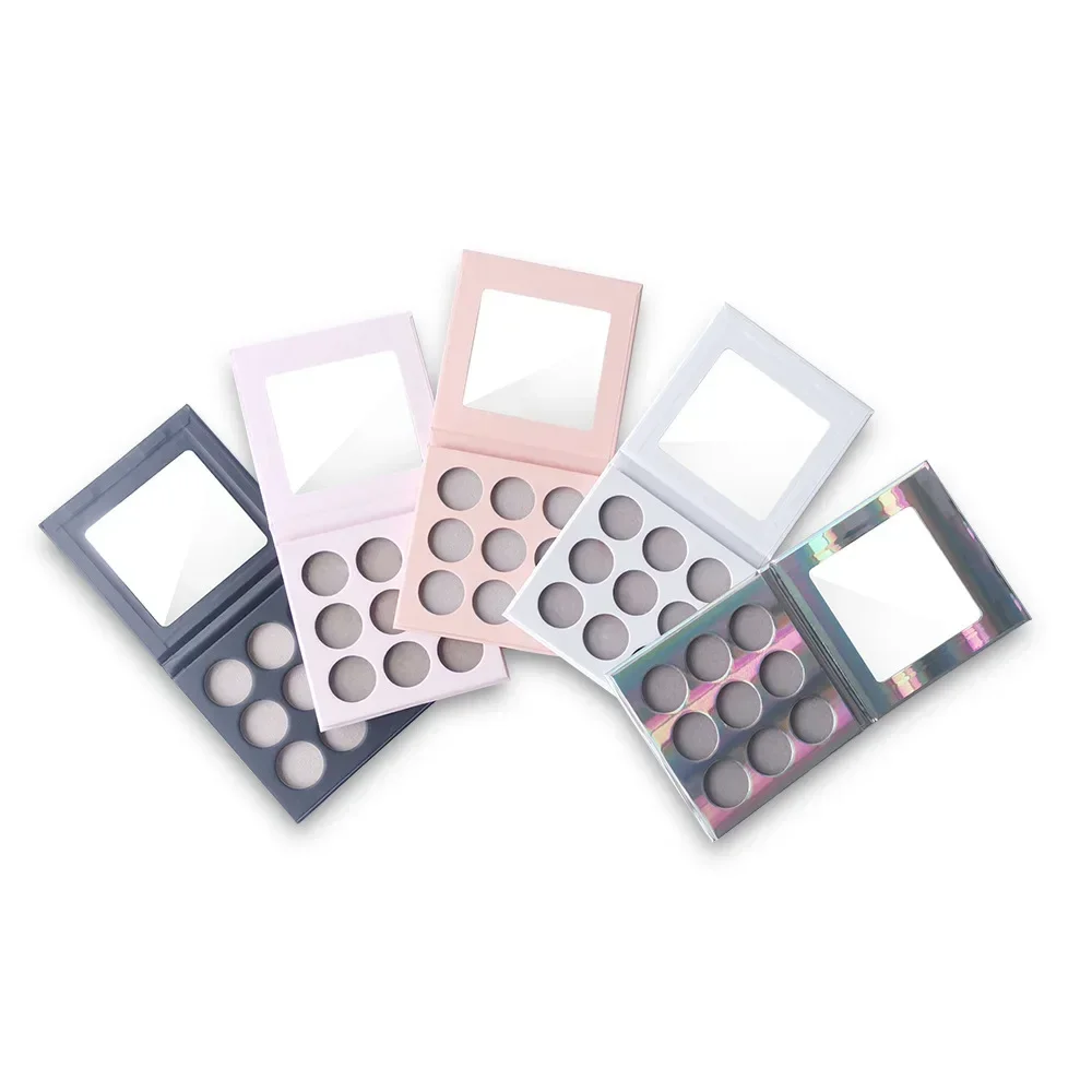 30 Pcs DIY Eyeshadow Palette Private Label Empty Eye Shadow Pigment Power Matte Shimmer Glitter Cosmetics Custom Color