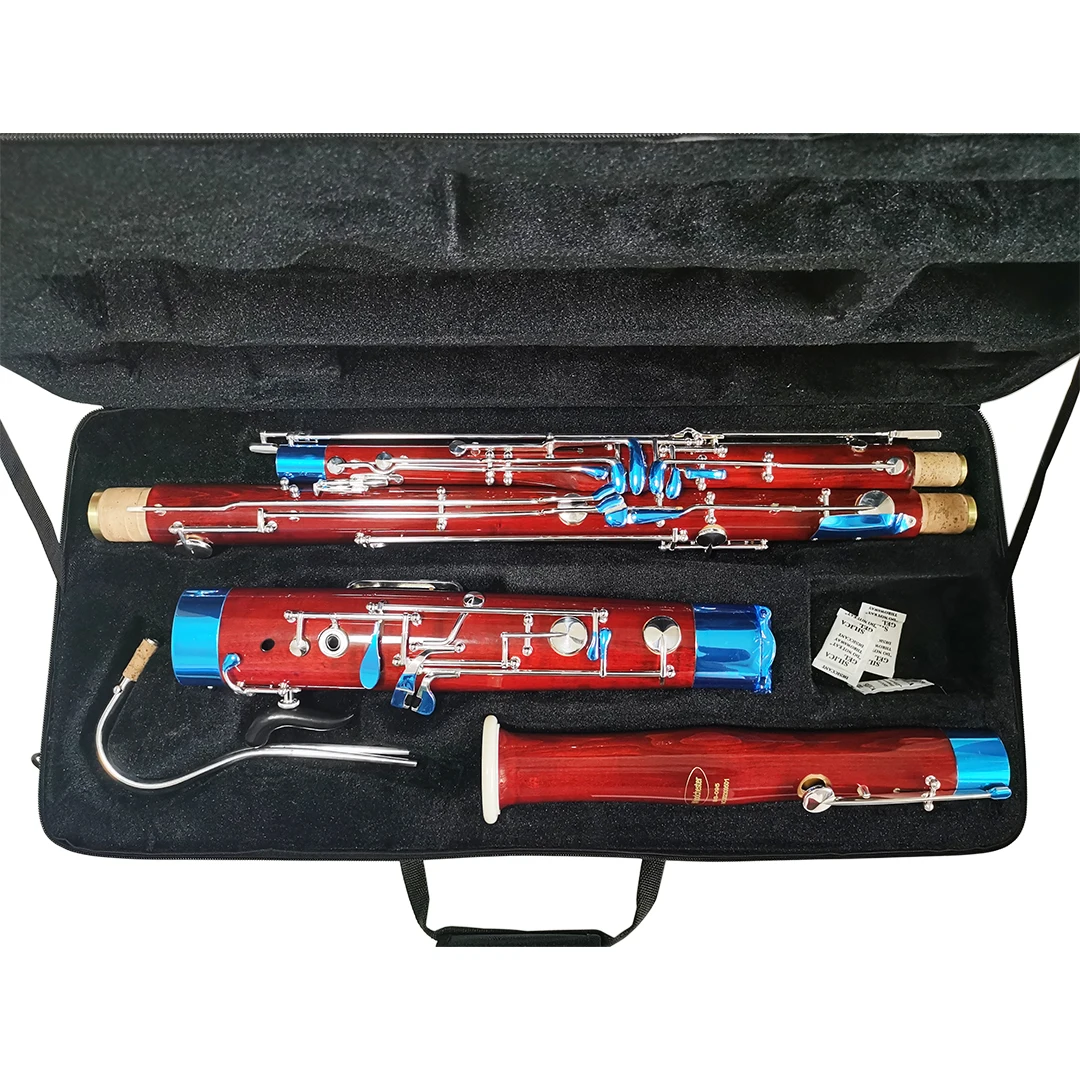 C key Bassoon Nickel plated key include case accessories Wind musical instruments