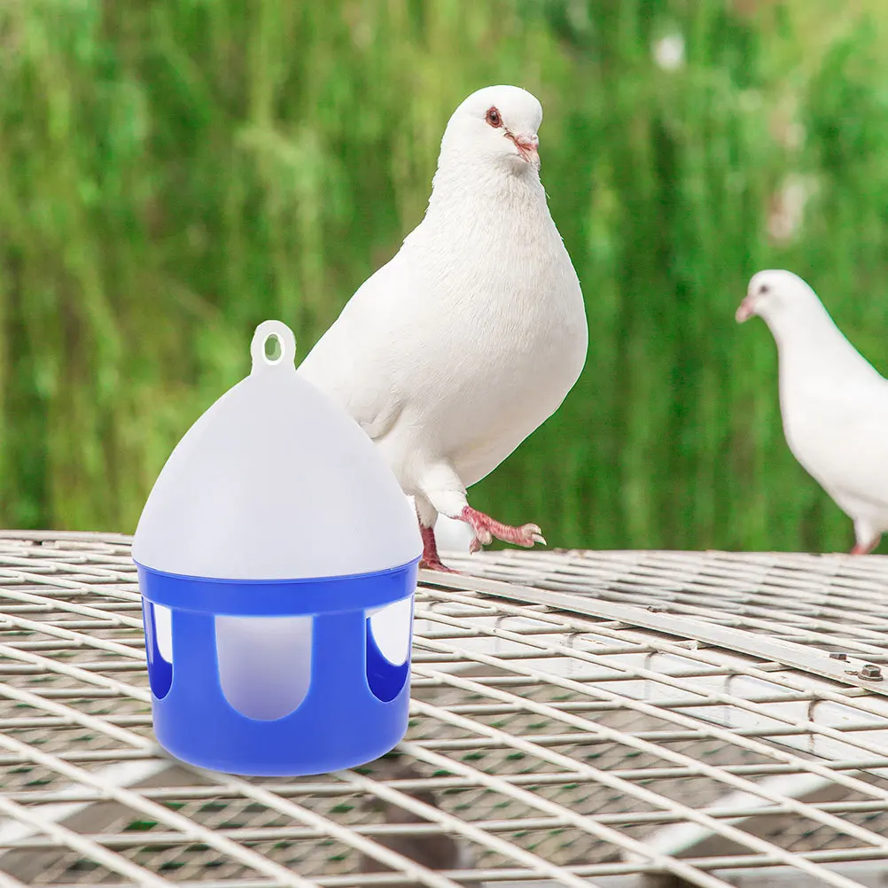 

2Pcs Pigeon Water Container Device High Quality Reusable Bird Water Feeder Smooth Round Design Suitable for Pet Birds Compact