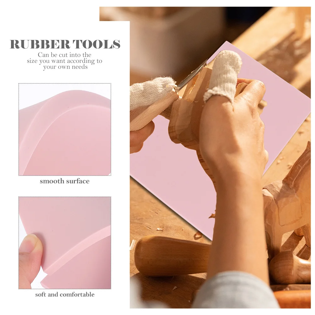 

2Pcs Rubber Carving Blocks Safe Tpr Material DIY Engraving Supplies for Handmade Rubber Crafts DIY Craving Accessories