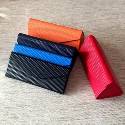 Unisex Fashion Mutil Color Foldable Suit Sunglasses Case for Folding Glasses case Waterproof PU Glasses Box With Special Lines