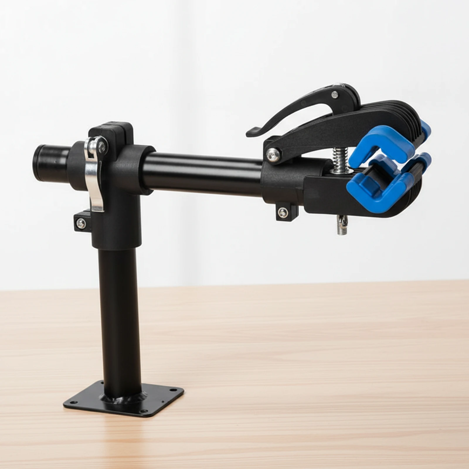 

Bench Mount Workbench Space Saving Hold Up To 44 Ibs Bicycles Maintenance Rack with Adjustable Clamp for Road Mountain Bicycles