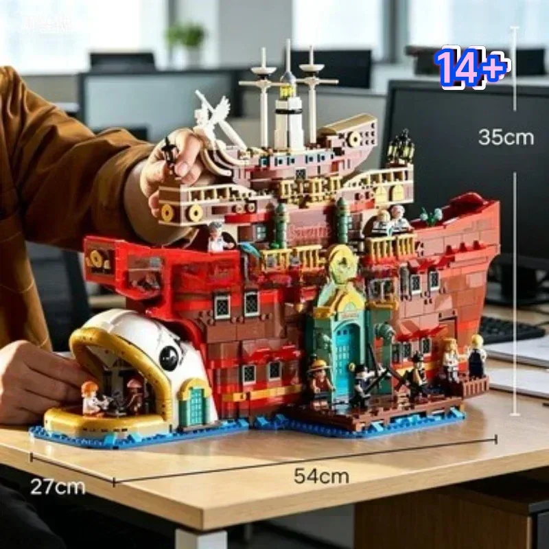 Réplica Detallada de Bandai para Armar, 75640 One Piece: Restaurante Flotante Baratie, Compatible con Bloques LEGO, Ideal para Regalo