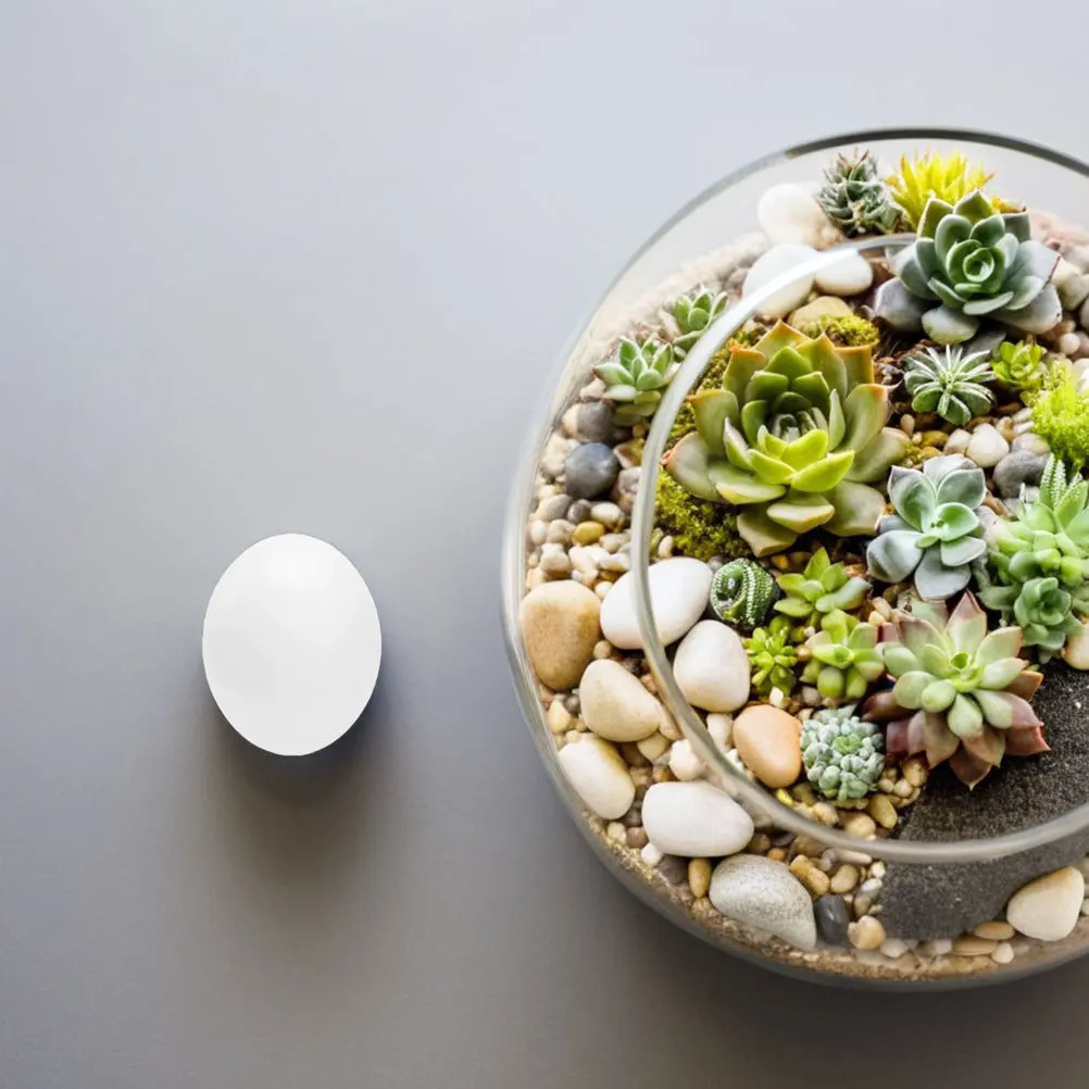 

12Pcs Artificial Bird Eggs Realistic Plastic Fake Parrot Pigeon Finch Nest Eggs Breeding Hatching Simulation Props