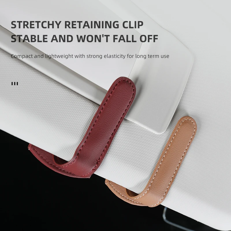 Car Sun Visor Glasses Clip Card Ticket Holder Stand Fastener For Jaguar XF XJ XFR XKR S-Type F-Type X-Type F-Pace I-Pace E-Pace