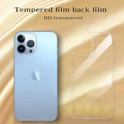 Tempered Back Glass For iPhone 14 Pro Max 12 11 Pro Max XS Max XR X Film Back Tempered Glass For iPhone 13 Pro Max 8 7 6S Plus