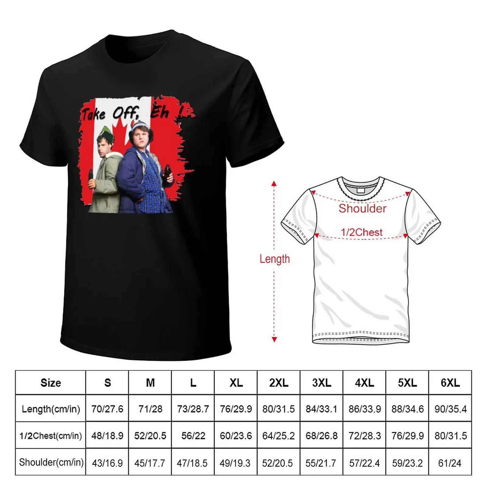 Bob and Doug McKenzie Take Off Eh! - Vintage Canadian Comedy SCTV T-Shirt cotton tshirt 100% T-Shirt