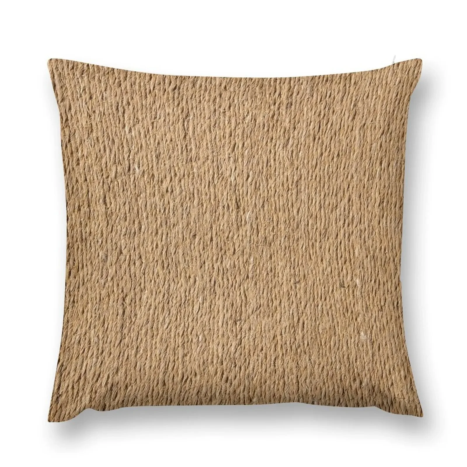 Rough Brown Jute Rope Background Texture Throw Pillow Luxury Living Room Decorative Cushions pillow