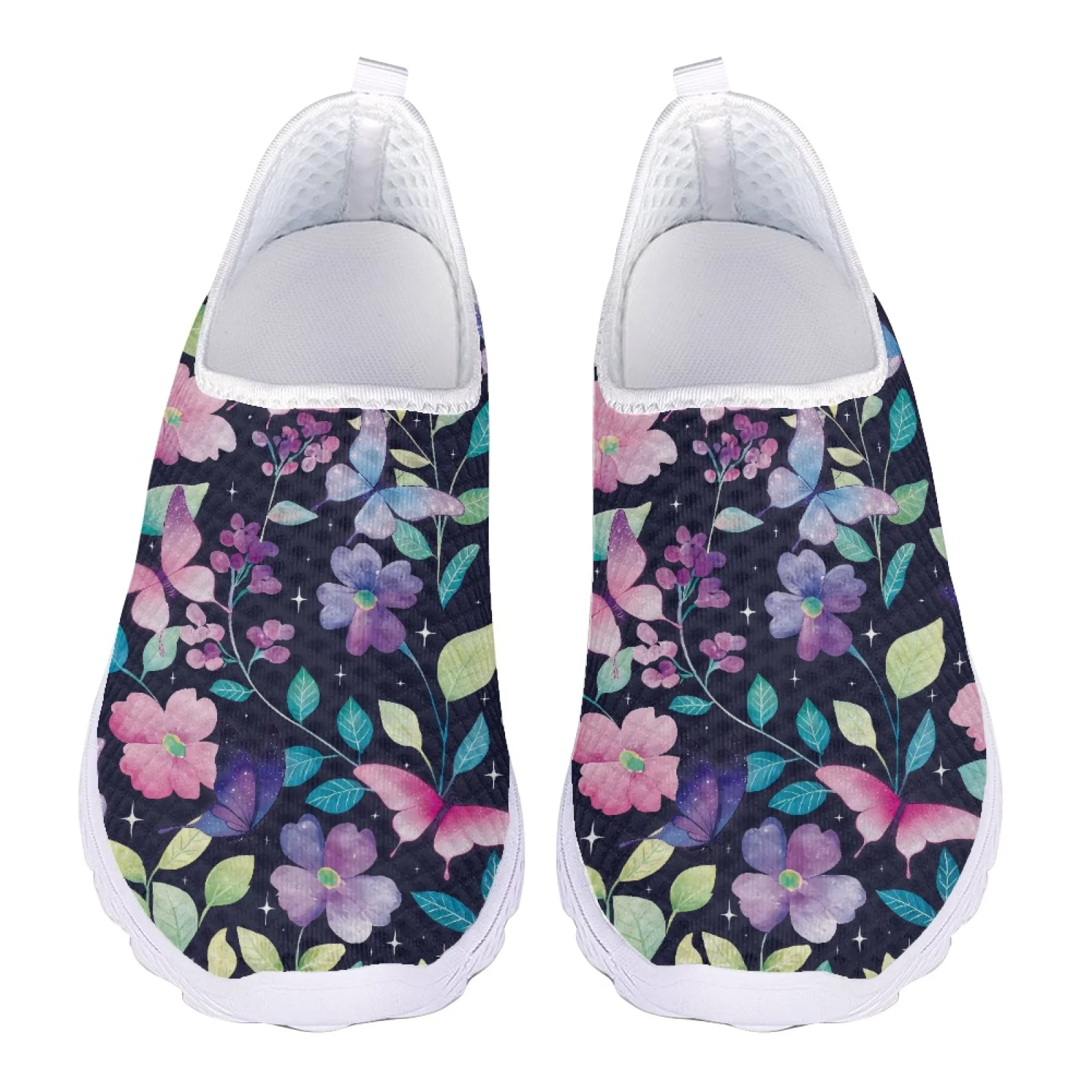 

Flower Butterfly 3D Print Mesh Flats Summer Ladies Loafers Women Casual Shoes Slip On Flat Sneakers Lightweight Large Size 2026