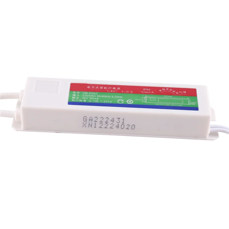 

AT48-3KV 30MA Neon Electronic Transformer High Frequency Voltage Load 0.5-2.5M Neon Sign Power Supply Rectifier For Neon Lamp