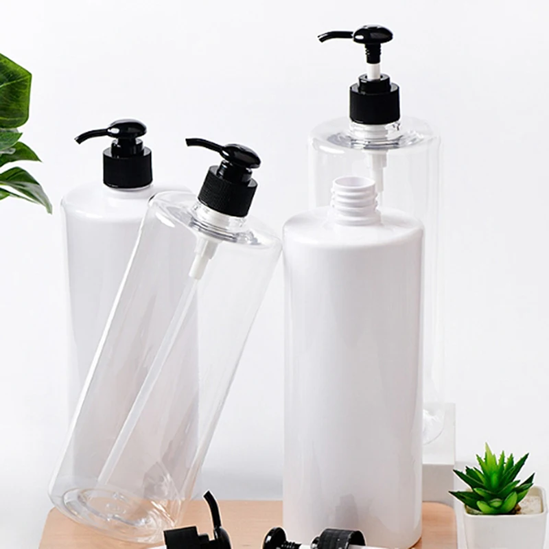 1 Stuks 1000 Ml Zeepdispenser Voor Badkamer Grote Capaciteit Shampoo Douchegel Flessen Hervulbare Lotion Vloeibare Opslag container   ﻿