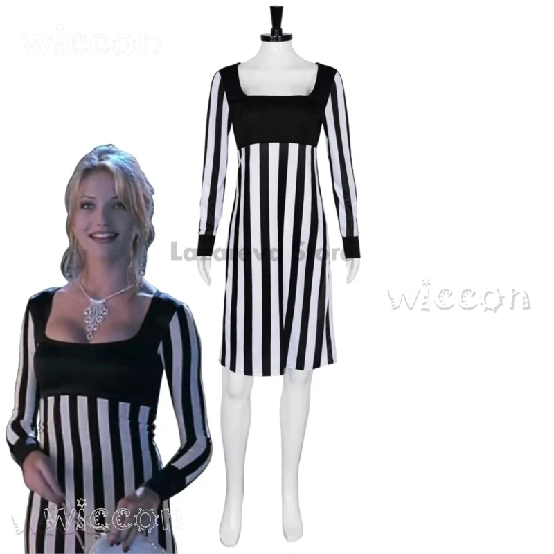 Disfraz Disfraces de Halloween La máscara de la película Tina Carlyle Cosplay Heroína Jimm Chatacter Carry Cameron Mujeres mujer