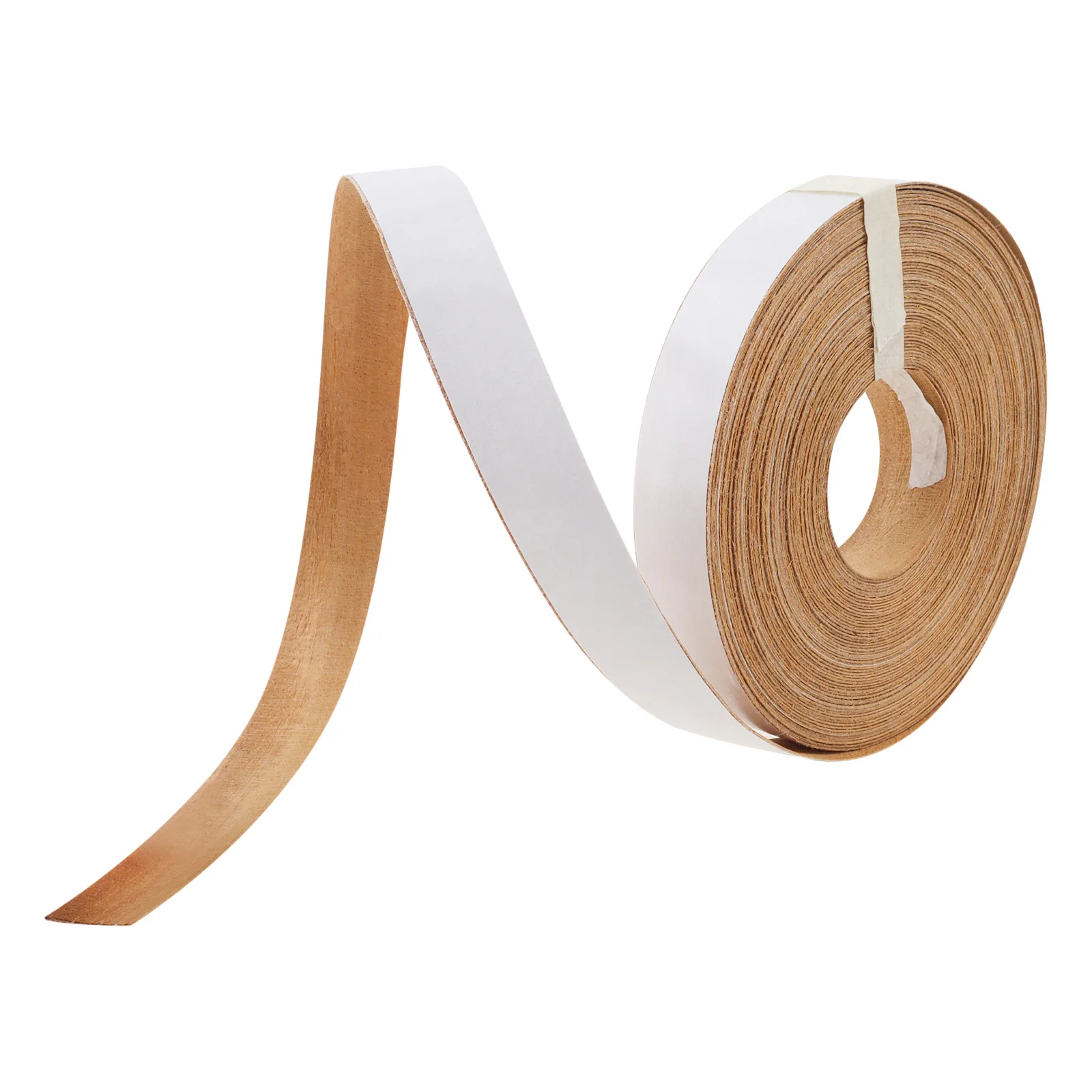 3/4 inch x 50 ft Natural Teak Edge Banding with Double-Sided Adhesive, Peel and Stick Wood Tape
