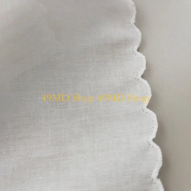 

49MD 30x30cm 3PCS Male Women Handkerchiefs Solid White Hankies Pocket Square Towel