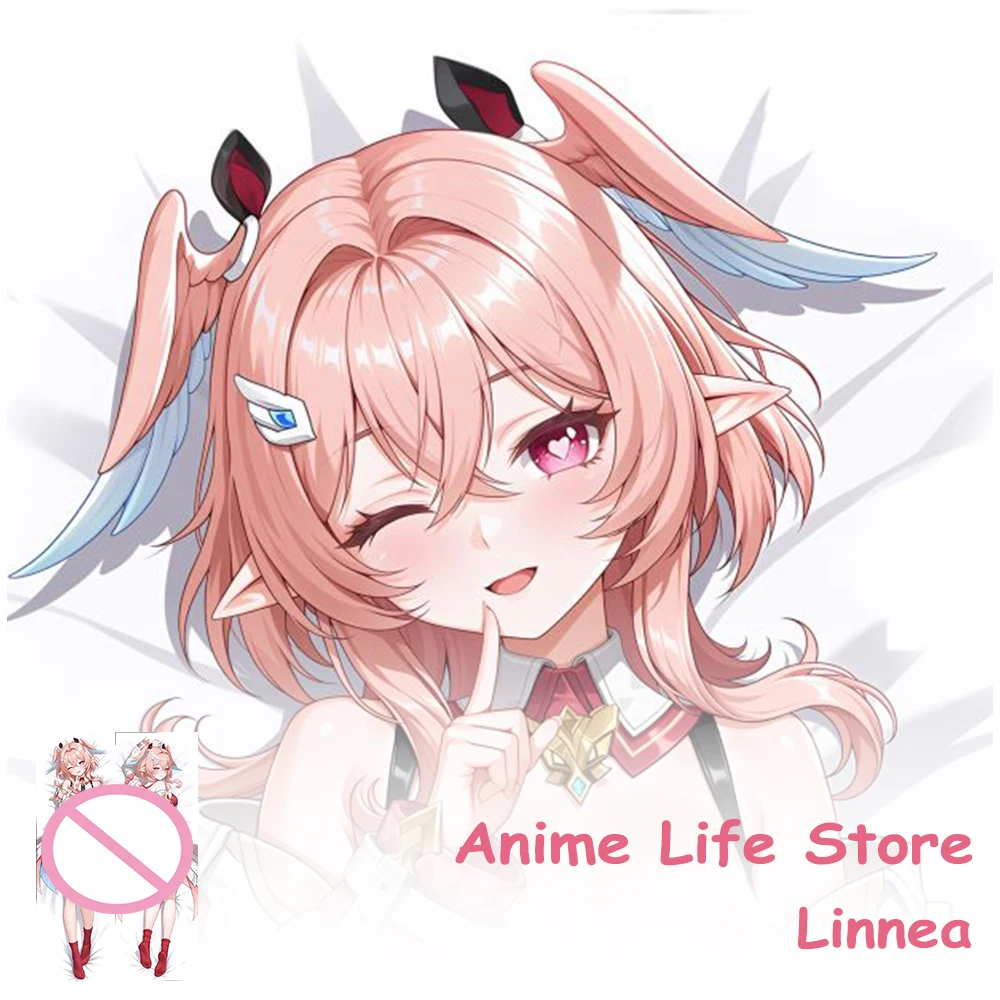 Dakimakura Anime Genshin Impact Linnea Long Pillowcase Hugging Body Cosplay Props Otaku Bedding Cushion Covers Decor Room