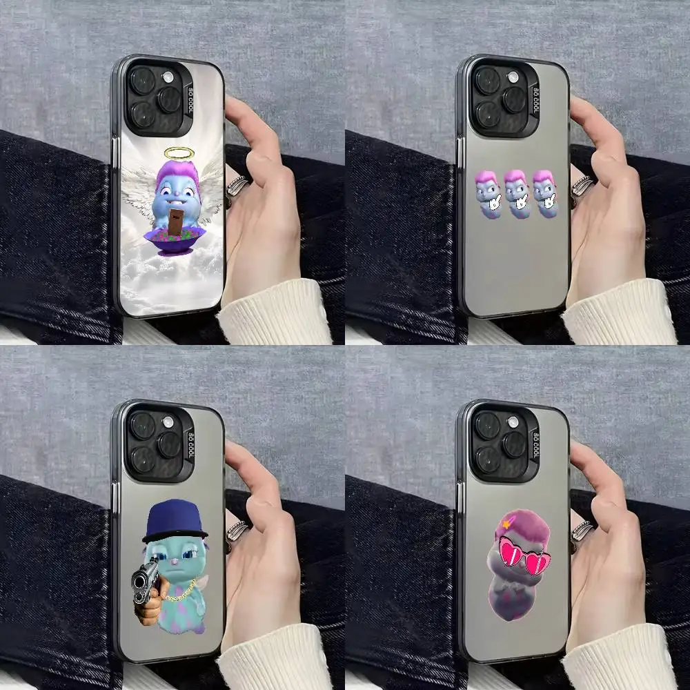 

Funny B-Bibble Meme Cute Phone Case For iPhone 17,16,15,14,13,12,11,Pro,Max,Plus,E,SE4,Air,Mini Black IMD Cover