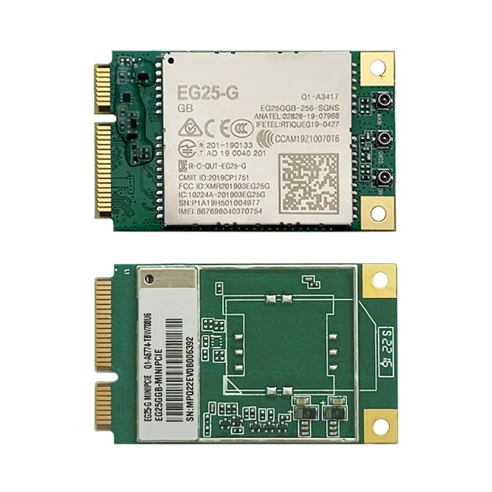 Quectel EG25-G/EG25GGB-MINIPCIEミニpcie cat4モジュール、グローバルバンドSIMカードスロット用 (オプション)