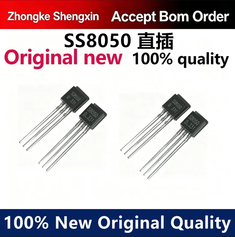（5pcs-10pcs）New transistor SS8050 TO-92 NPN power transistor dual S high current