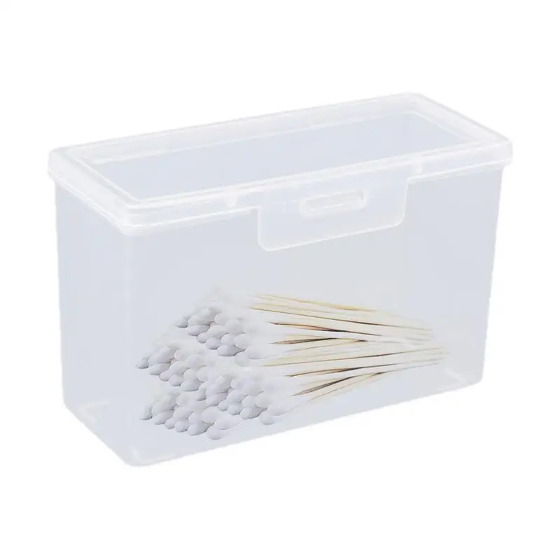 Mini Rectangle Storage Box Rectangular Clear Business Card Holder Carefully Polished Storage Organizer For Playing Card Coin